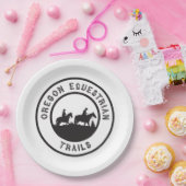 Papieren borden met OET-logo Papieren Bordje (Feest)