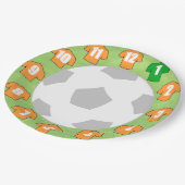 Papieren Borden met Oranje gouden Shirten Papieren Bordje (Gekanteld)