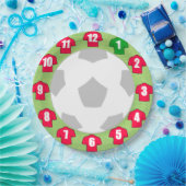 Papieren Borden met rode Shirten Papieren Bordje (Feest)