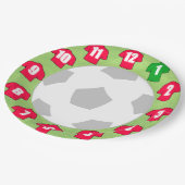 Papieren Borden met rode Shirten Papieren Bordje (Gekanteld)