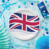 Papieren borden met Union Jack Bordje (Feest)