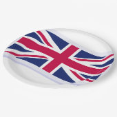 Papieren borden met Union Jack Bordje (Gekanteld)