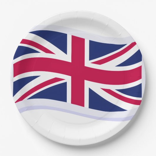 Papieren borden met Union Jack Bordje (Voorkant)