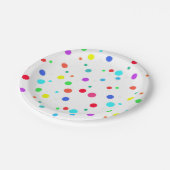 Papieren Borden met veel O'-spots Papieren Bordje (Gekanteld)