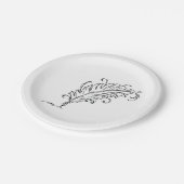 Papieren Borden met vier pennen Papieren Bordje (Gekanteld)