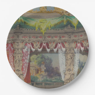 Papieren borden met vintage design bordje