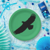 Papieren Borden met vliegende adelaar uw kleuren Papieren Bordje (Feest)