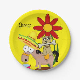 Papieren Borden, Mexicaanse Donkey Dog Sombrero Ye Bordje