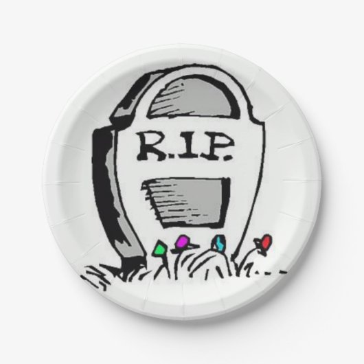 Papieren Borden Mortician Bordje (Voorkant)