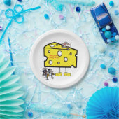 Papieren Borden Mousey Cheesy Music Bordje (Feest)
