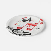 Papieren borden muziek papieren bordje (Gekanteld)