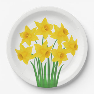 Papieren Borden-narcissen Bordje
