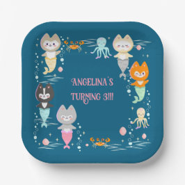 Papieren Borden Nautisch Thema Verjaardagsfeest. Papieren Bordje