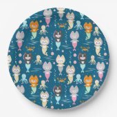 Papieren Borden Nautisch Thema Verjaardagsfeest. Papieren Bordje (Voorkant)