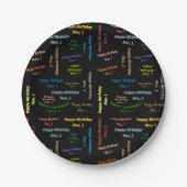 Papieren Borden november, 1 verjaardag Papieren Bordje (Voorkant)