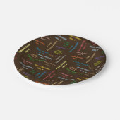 Papieren Borden november, 4 verjaardag Bordje (Gekanteld)