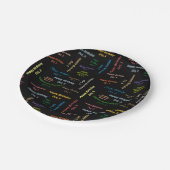 Papieren Borden oktober, 5 verjaardag Papieren Bordje (Gekanteld)