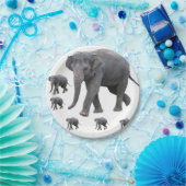 Papieren borden Olifanten Papieren Bordje (Feest)