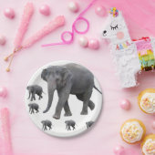 Papieren borden Olifanten Papieren Bordje (Feest)