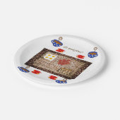 Papieren borden ontbijten papieren bordje (Gekanteld)