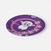 Papieren Borden, Paars van schapenlammeren Papieren Bordje (Gekanteld)