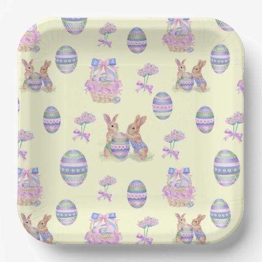 Papieren Borden Paasthema Bordje (Voorkant)