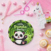 Papieren borden panda-feestje bordje (Feest)