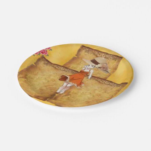 Papieren borden papieren bordje (Gekanteld)