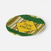 Papieren borden papieren bordje (Gekanteld)