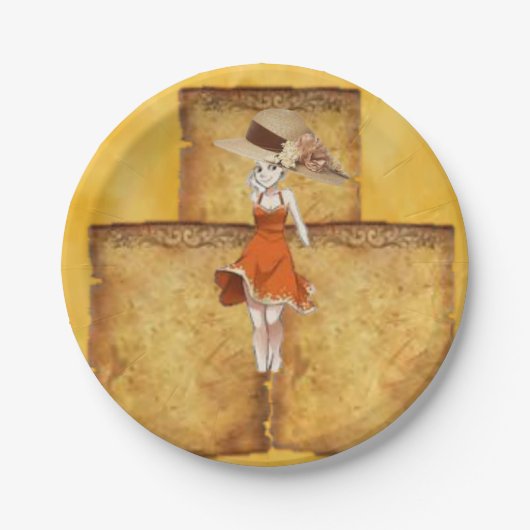 Papieren borden papieren bordje (Voorkant)