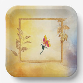 Papieren borden papieren bordje