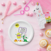 Papieren borden Pasen Dinosauer Papieren Bordje (Feest)