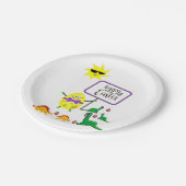 Papieren borden Pasen Dinosauer Papieren Bordje (Gekanteld)