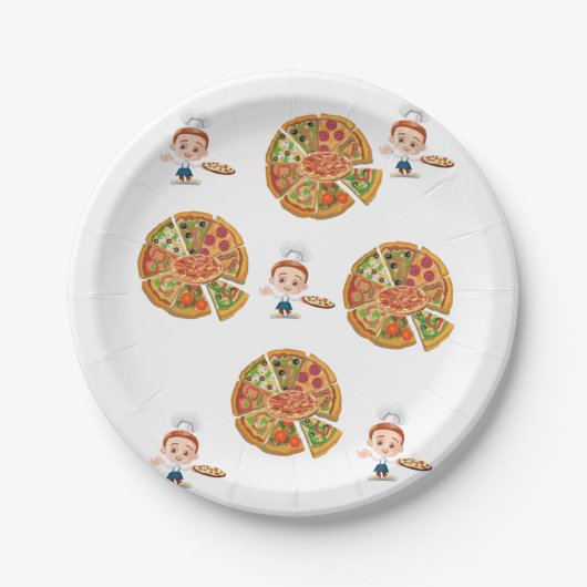 Papieren Borden, Pizza Bordje (Voorkant)