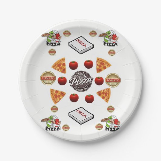 Papieren Borden Pizza Bordje (Voorkant)