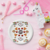 Papieren Borden Pizza Papieren Bordje (Feest)