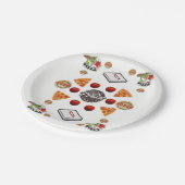 Papieren Borden Pizza Papieren Bordje (Gekanteld)