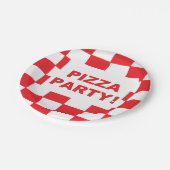 Papieren Borden "Pizza Party" Bordje (Gekanteld)