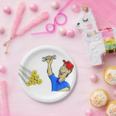 Papieren Borden Plumber Papieren Bordje (Feest)