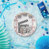 Papieren borden Popcorn Papieren Bordje (Feest)