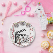 Papieren borden Popcorn Papieren Bordje (Feest)