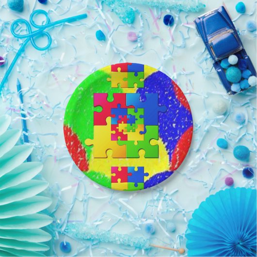 Papieren Borden puzzels Papieren Bordje (Feest)