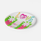 Papieren Borden Red Hearts Love Papieren Bordje (Gekanteld)