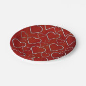 Papieren Borden, rood en wit Bordje (Gekanteld)