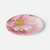 Papieren Borden Roze Daisies Bordje (Gekanteld)