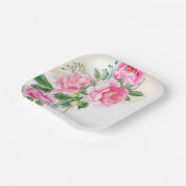 Papieren Borden-roze pinda's papieren Borden Papieren Bordje (Gebogen)