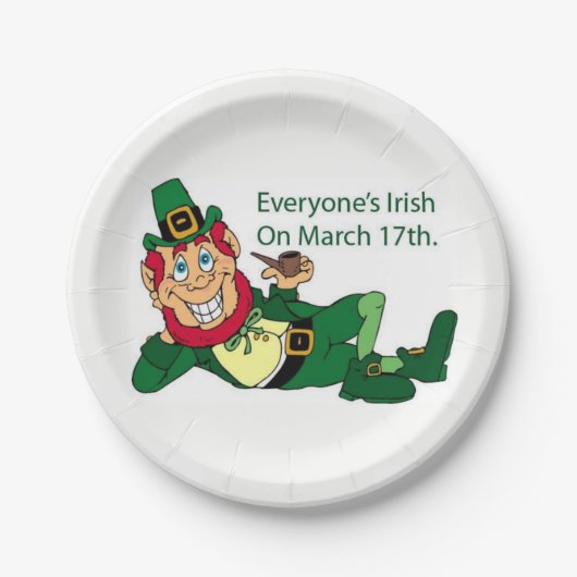 Papieren Borden Saint Patrick's Day Bordje (Voorkant)