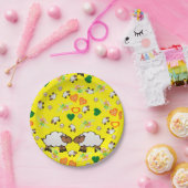 Papieren Borden, schaafgroen hartig Bordje (Feest)