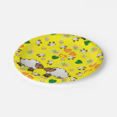 Papieren Borden, schaafgroen hartig Bordje (Gekanteld)