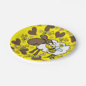 Papieren Borden, schaap Bumblebee bruin Hartengeel Bordje (Gekanteld)